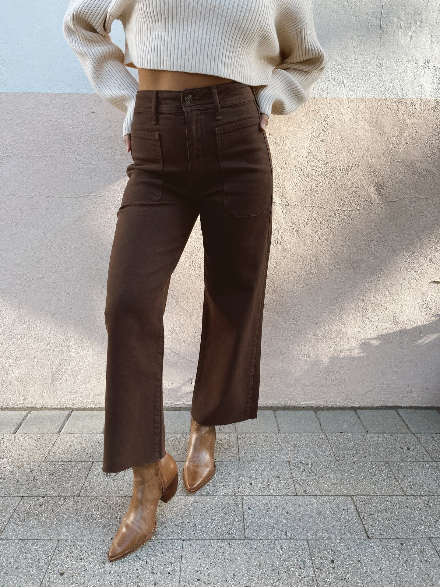 Just Black | High Rise Utility Wide Leg