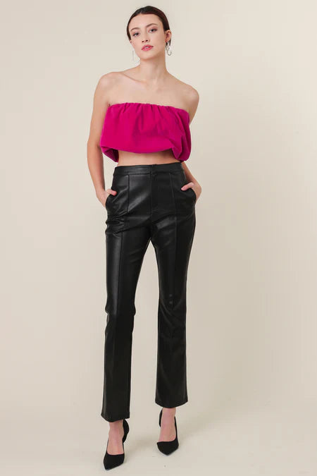 Reina Vegan Leather Pants