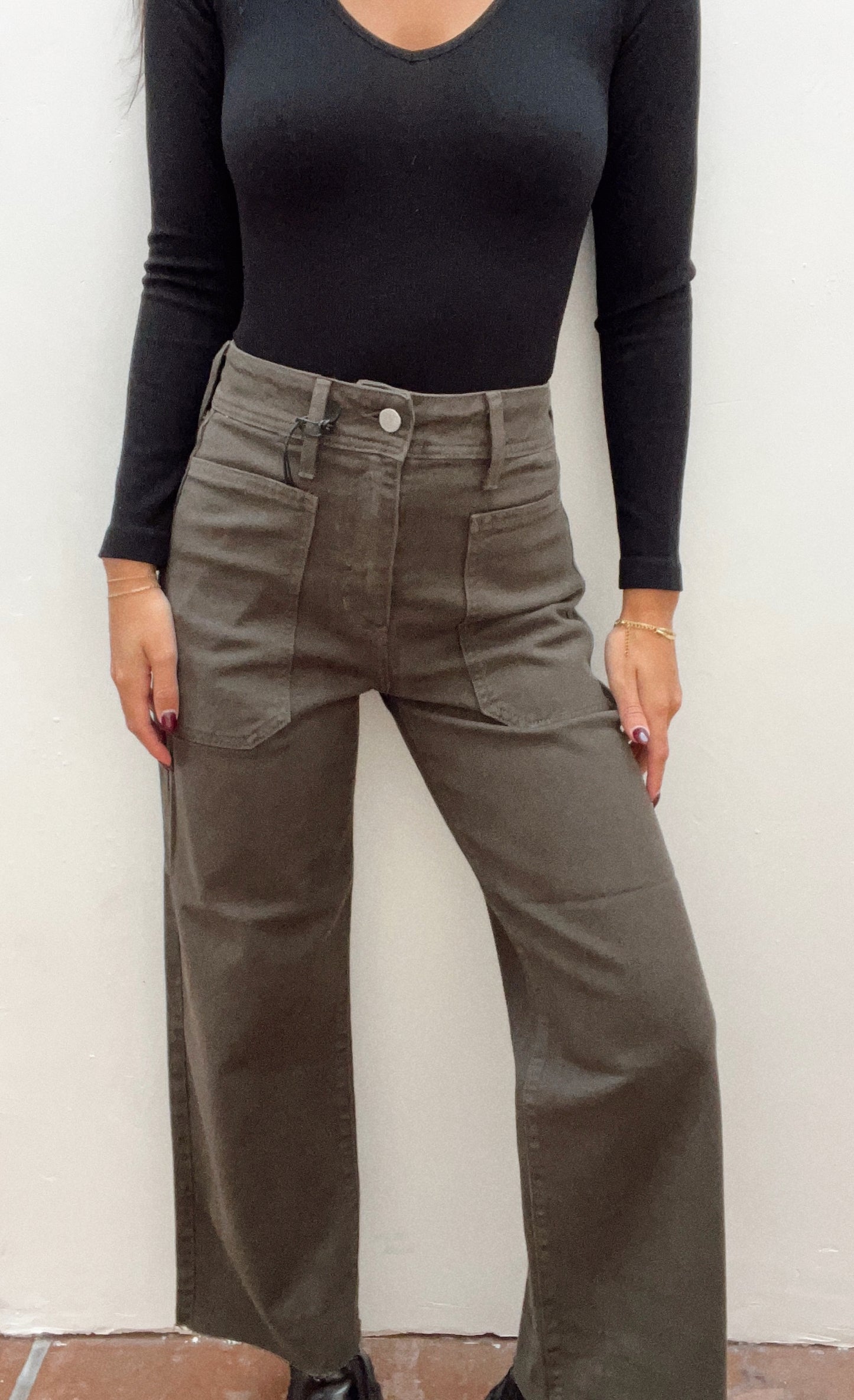 Just Black | High Rise Utility Wide Leg