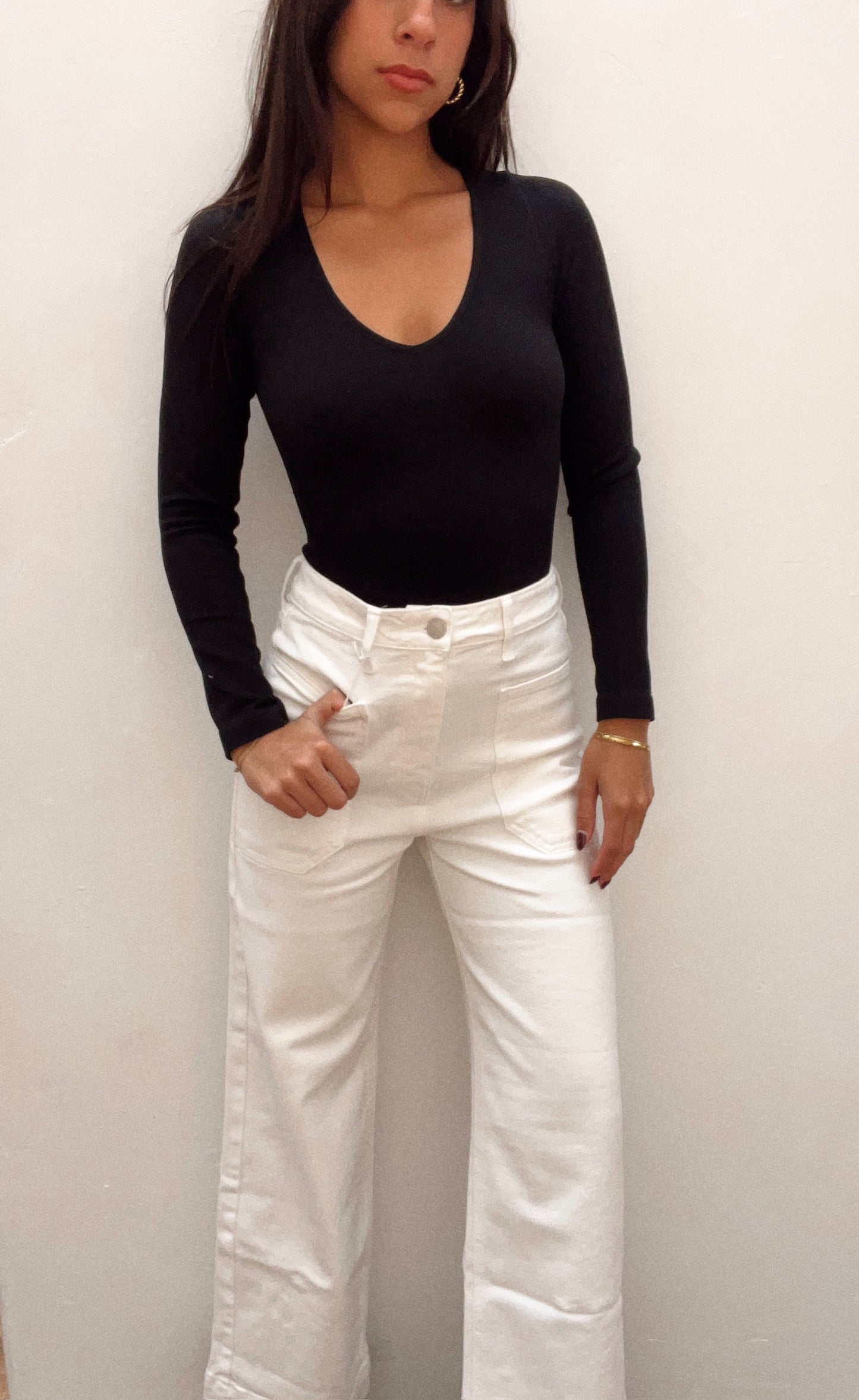 Just Black | High Rise Utility Wide Leg