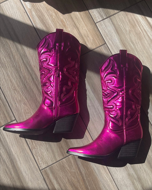 Baylor Cowgirl Boots | Pink