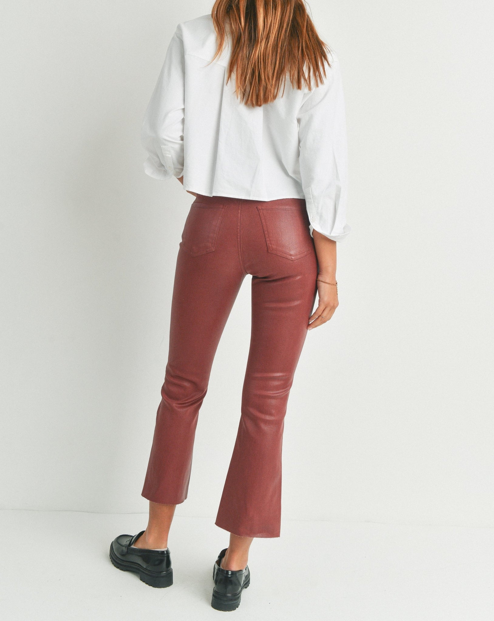 Just Black Denim I Cropped Kick Flare