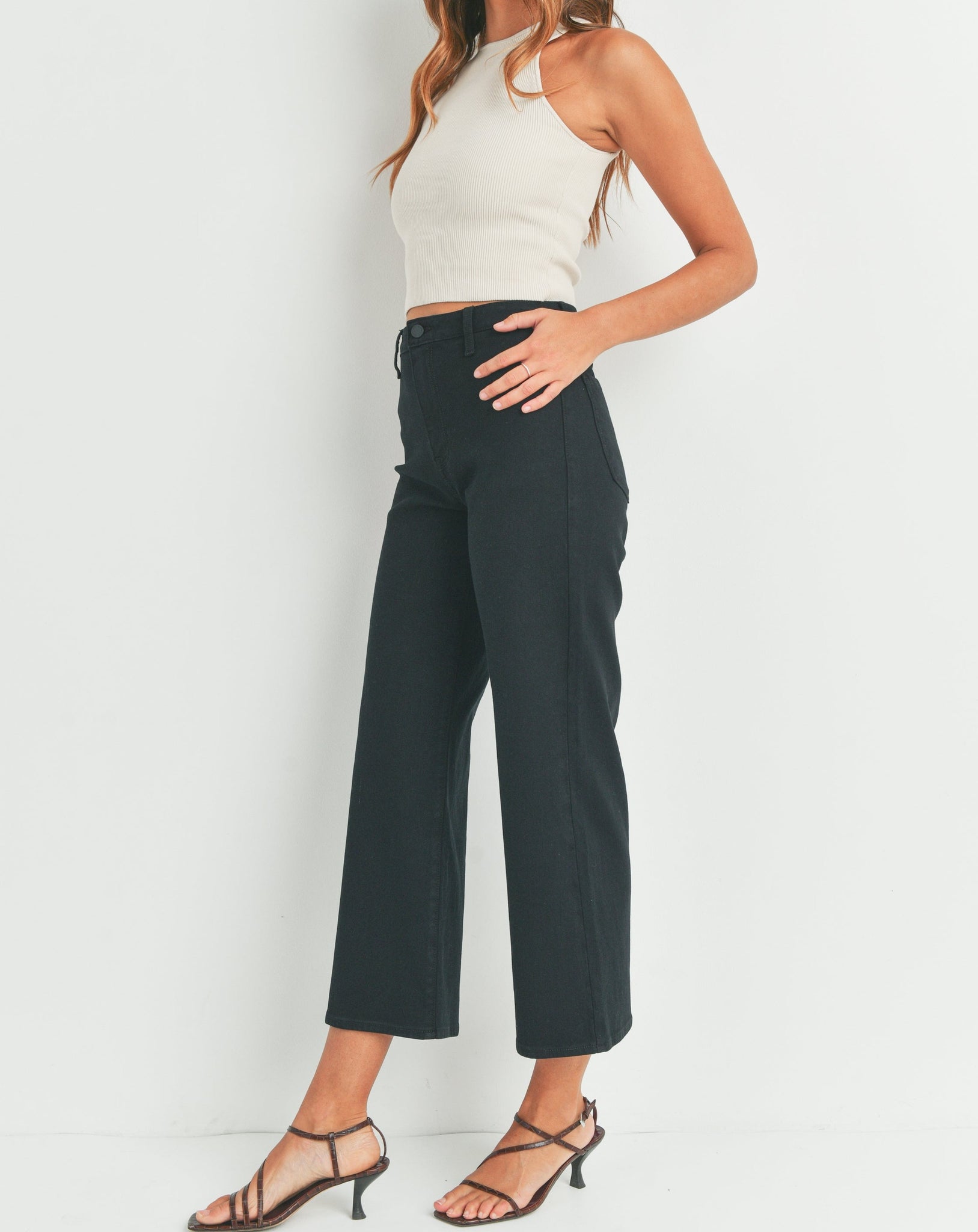 Just Black Denim I Trouser Wide Leg