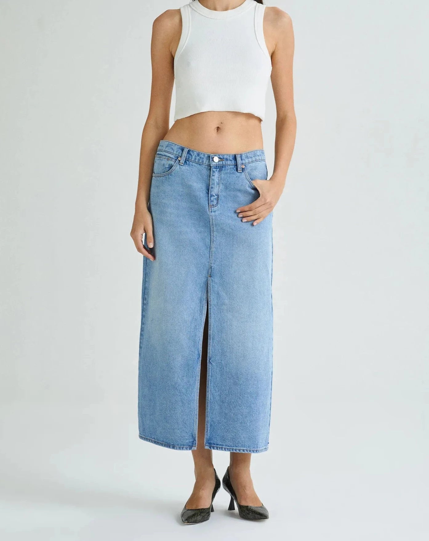 Abrand Jeans I 99 Low Maxi Skirt Sylvie