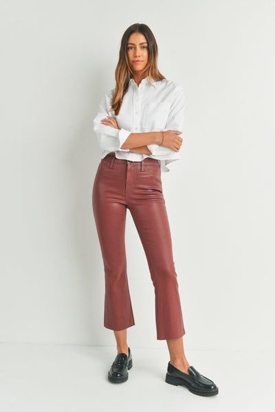 Just Black Denim I Cropped Kick Flare