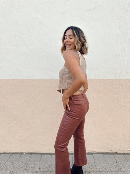 Just Black Denim I Cropped Kick Flare