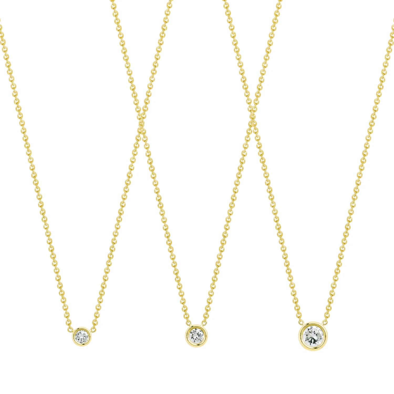 Hortense I Diamond Necklace 2mm 16"