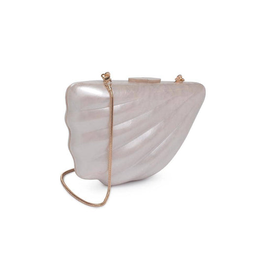 Urban Expressions - Marine Seashell Evening Bag: Ivory