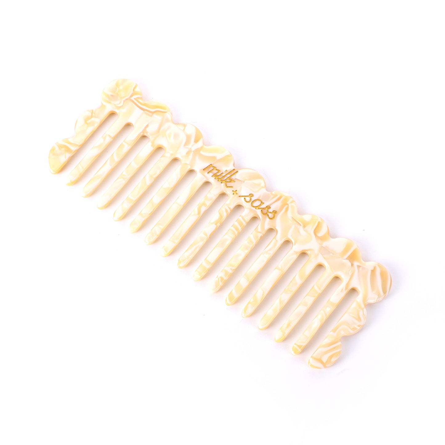 Sugar Ribbon detangling wide teeth comb: Licorice