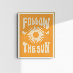 Daydream Prints - Follow the sun - Summer art print 11x14"