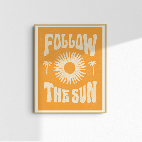 Daydream Prints - Follow the sun - Summer art print 11x14"