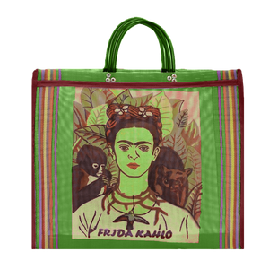 Kitsch Kitchen - Mesh Bag Frida Kahlo green