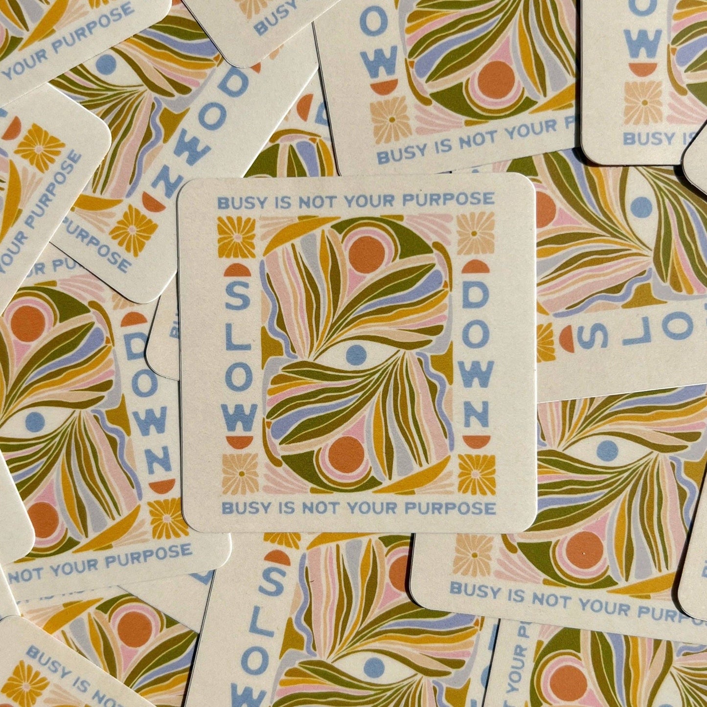 Slow Down - Vinyl Sticker *Exclusive Colorway*