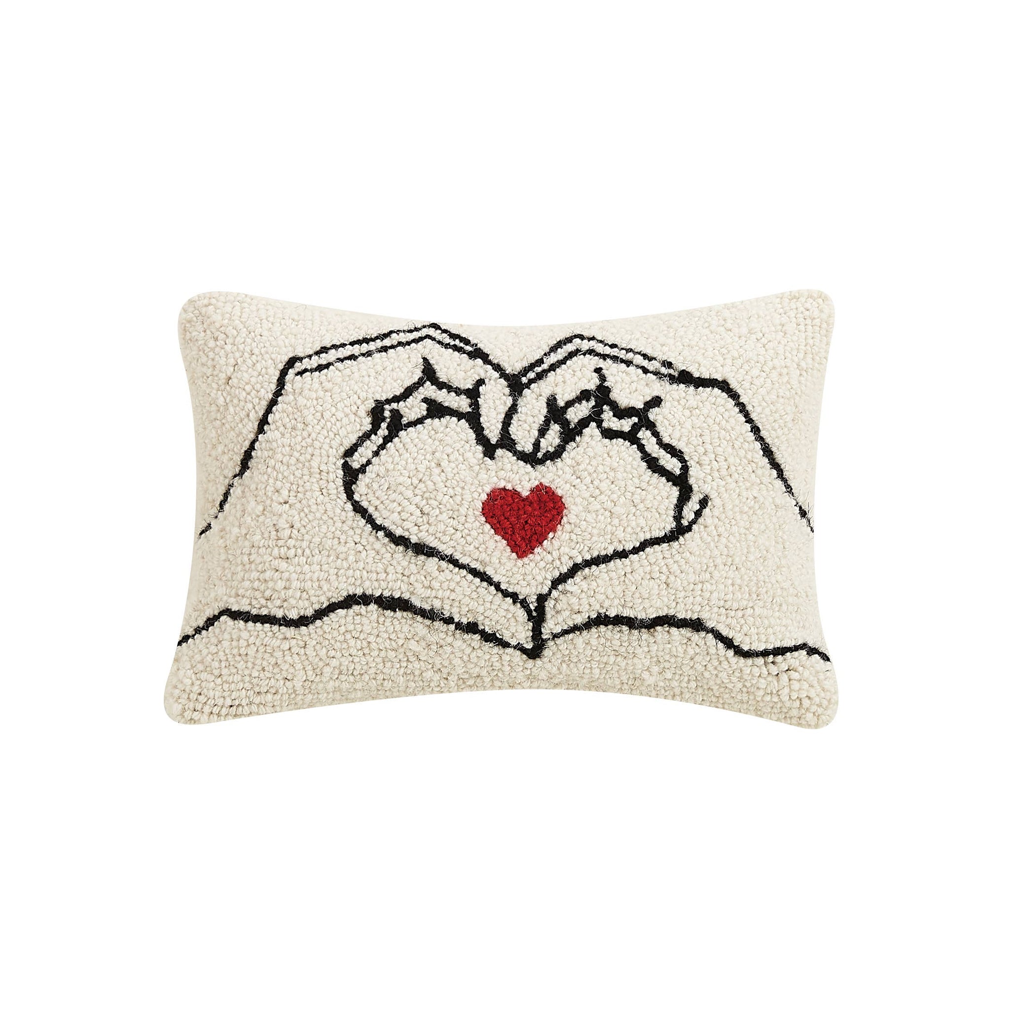 Peking Handicraft - Heart Hands Hook Pillow
