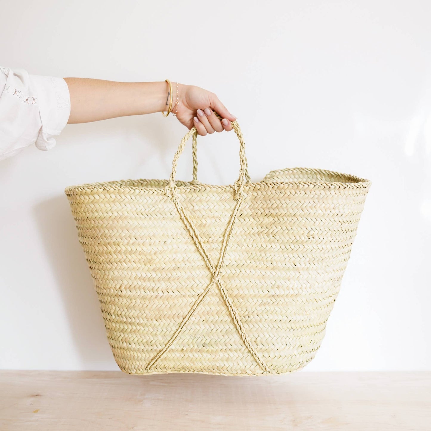 SOCCO Designs - Provence French Basket Large - Straw Bag made in Morocco