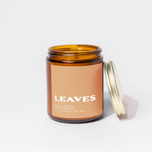 Nomad Design Co - Leaves Candle - The Fall Collection