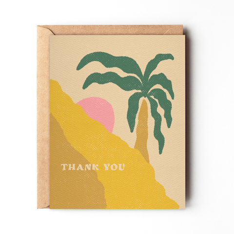 Daydream Prints - Thank you card - Palm springs desert style card