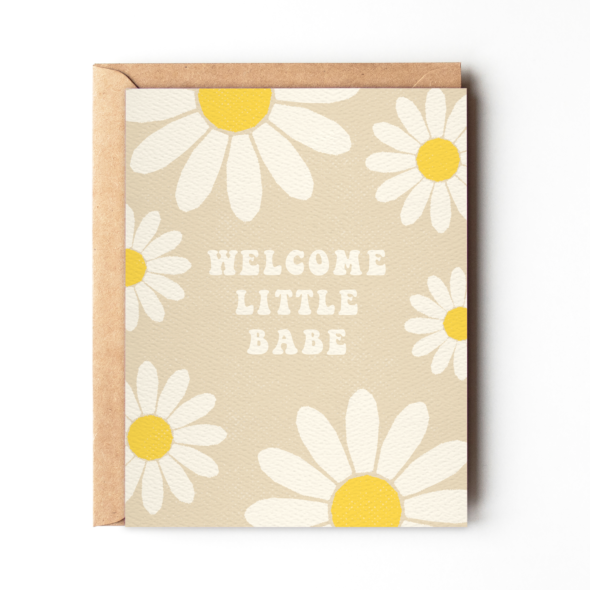 Daydream Prints - Welcome Little Babe - Boho Hippie New Baby Card