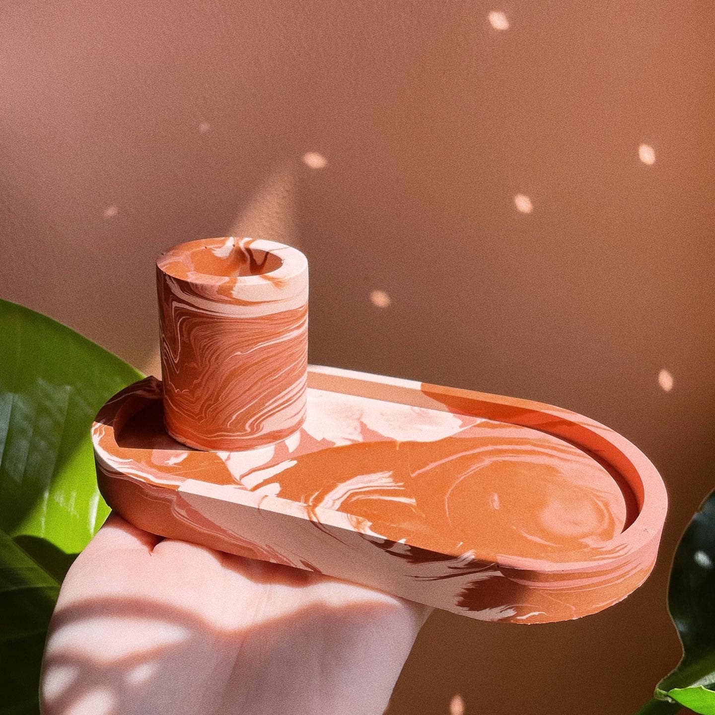 Terrazzo & Titz - In The Nude - Oval Tray & Mini Pot Set