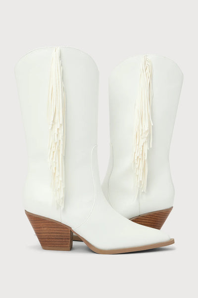 Billini | Andi Fringe Boot - white
